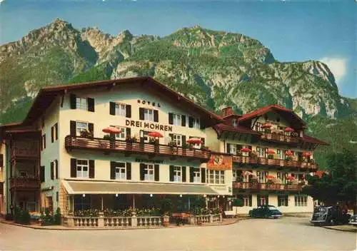 AK / Ansichtskarte  GARMISCH-PARTENKIRCHEN Hotel Drei Mohren 