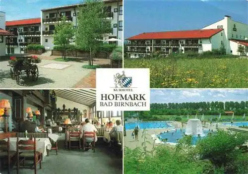 AK / Ansichtskarte  Bad_Birnbach Kurhotel Hofmark Speiseraum Freibad