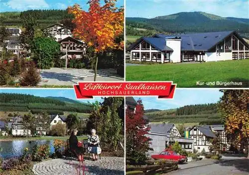 AK / Ansichtskarte  Saalhausen_Sauerland Teilansicht Kur und Buergerhaus Panorama Ortspartie