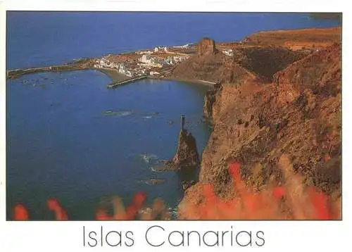 AK / Ansichtskarte  Agaete_Las_Palmas_Gran_Canaria_ES Dedo de Dios Fliegeraufnahme
