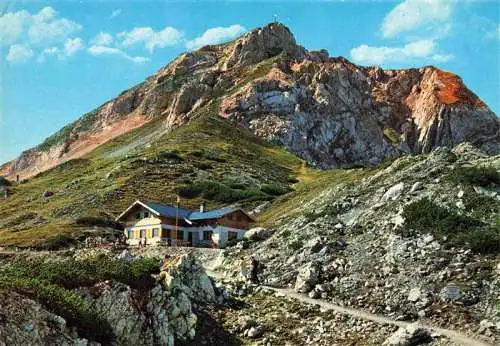 AK / Ansichtskarte  Lermoos_Tirol_AT Grubigstein Gipfelhaus mit Aufstieg zum Grubigstein