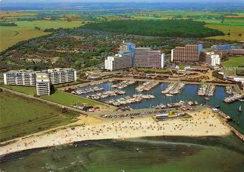 AK / Ansichtskarte  Damp_Ostseebad_Halbinsel_Schwansen_Schleswig-Holstein Fliegeraufnahme Strand Hotels