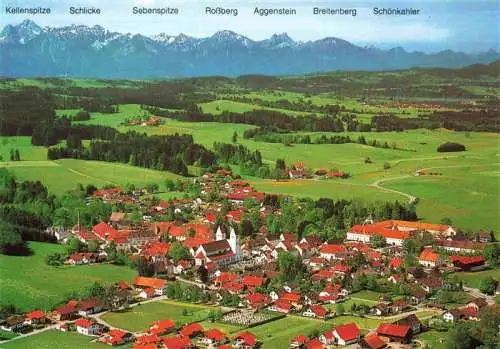 AK / Ansichtskarte  Steingaden_Oberbayern Panorama Luftkurort Alpen