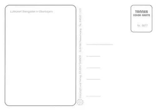 AK / Ansichtskarte  Steingaden_Oberbayern Panorama Luftkurort Alpen