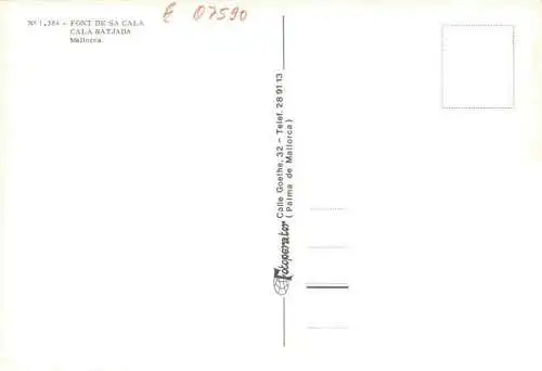 AK / Ansichtskarte  Font_de_Sa_Cala_Cala_Ratjada_Mallorca_ES Vista aérea