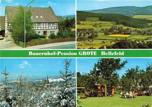 AK / Ansichtskarte  Sundern_Sauerland Bauernhof Pension Grote Hellefel Panorama Park