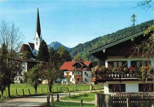 AK / Ansichtskarte  BAD_WIEssEE_Tegernsee Kirche mit Kampen