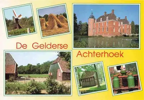 AK / Ansichtskarte  Achterhoek_Gelderland Windmuehle Heubuendel Schloss Bauernhaus Milchkannen