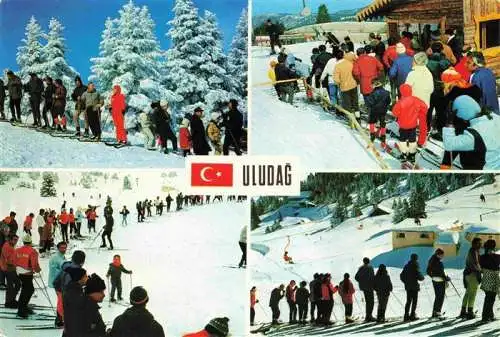 AK / Ansichtskarte  Yesil_Bursa_TK Uludag da kayakcilardan dort goeruenues