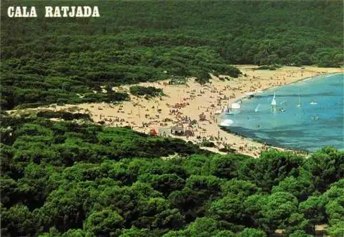 AK / Ansichtskarte  Cala_Ratjada_Balleares_Mallorca_ES Playa de Cala Guya Fliegeraufnahme