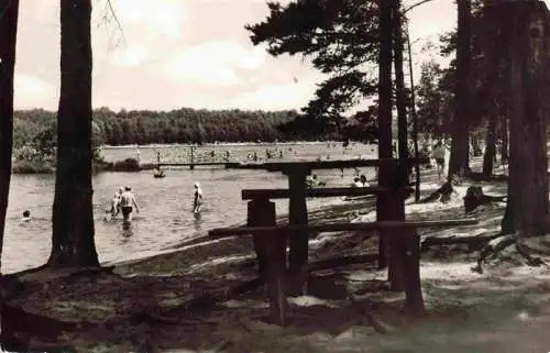 AK / Ansichtskarte  Uffeln_Waldeck Herthasee Strandbad