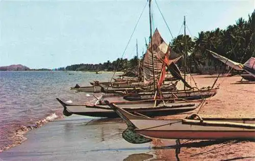 AK / Ansichtskarte  Bawang_Beach_Bauang_Philippines La Union serves as a base for local fishermen