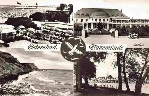 AK / Ansichtskarte  TRAVEMueNDE_Ostseebad Casino Brodtener Steilkueste Panorama