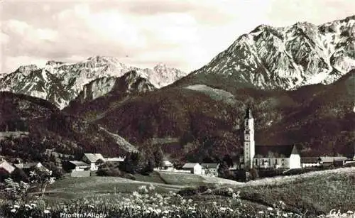 AK / Ansichtskarte  Pfronten_Bayern Panorama mit Kirche