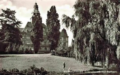 AK / Ansichtskarte  Recklinghausen__Westfalen Erlbruchpark mit Rathaus