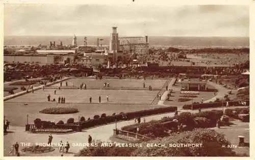 AK / Ansichtskarte  Southport__UK The Promenade Gardens and pleasure beach