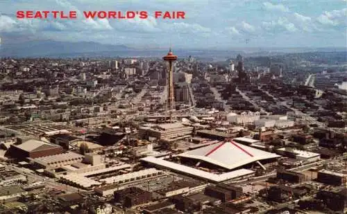 AK / Ansichtskarte  Seattle_Washington_USA Aerial view of the World's Fair