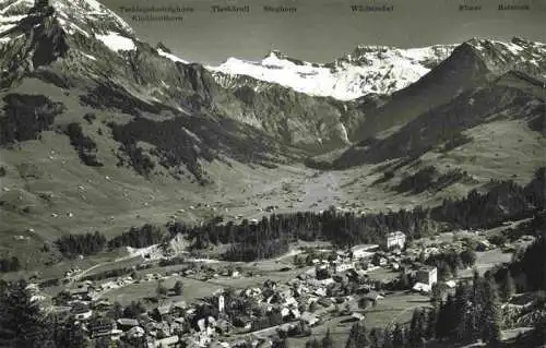 AK / Ansichtskarte  Adelboden_BE Talabschluss mit Wildstrubel Engstligfaelle und Boden