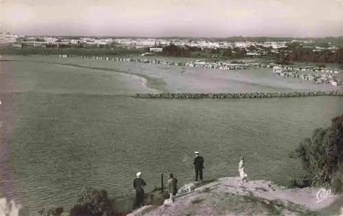 AK / Ansichtskarte  RABAT__Maroc Plage de Salé vue de la Pointe des Oudaias