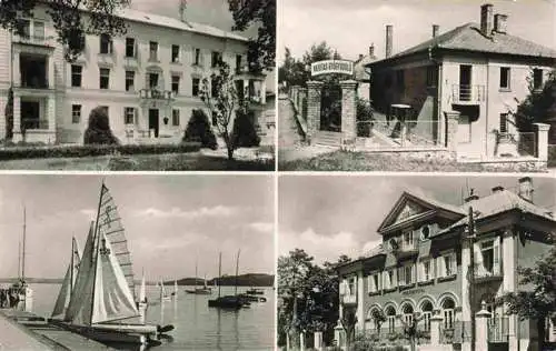 AK / Ansichtskarte  Balatonfuered_HU Hotels Restaruant Hafen am Ballaton Segelboote