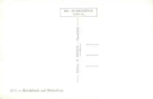 AK / Ansichtskarte  Grindelwald_BE mit Wetterhorn