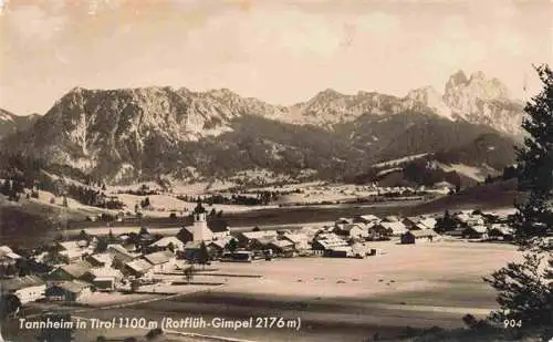 AK / Ansichtskarte  Tannheim_1097m_Tirol_AT Panorama mit Rotflueh Gimpel