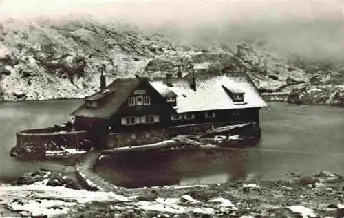 AK / Ansichtskarte  Fagaras Lacul si cabana Bilea