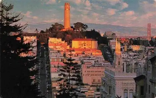 AK / Ansichtskarte  SAN_FRANCISCO_California_USA Historic Telegraph Hill and the Coit Tower