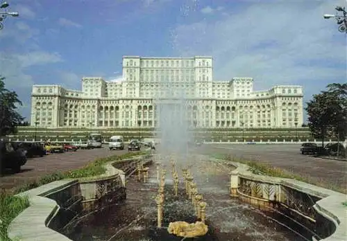 AK / Ansichtskarte  Bucuresti_Bukarest_Bucaresti_RO Palatul Parlamentului Parlament Wasserspiele