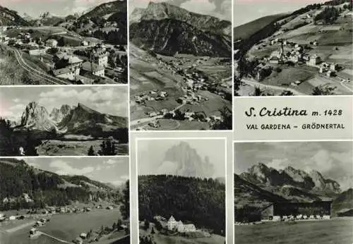 AK / Ansichtskarte  San_Cristina_Santa_Cristina_Valgardena_Suedtirol_IT Panorama Dolomiten