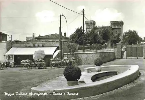 AK / Ansichtskarte  Poggio_Tulliano_Grottaferrata_Lazio_IT Piazza e fontana