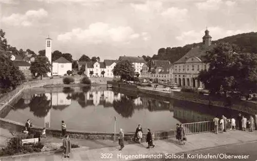 AK / Ansichtskarte  Bad_Karlshafen Partie an der Weser