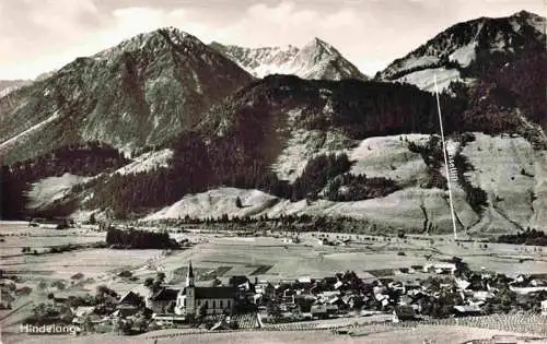 AK / Ansichtskarte  HINDELANG_Oberallgaeu Fliegeraufnahme mit Breitenberg Rotspitze und Imberger Horn