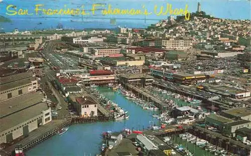 AK / Ansichtskarte  SAN_FRANCISCO_California_USA Fishermans Wharf Aerial View