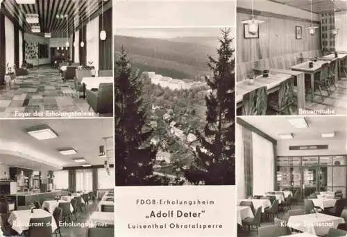 AK / Ansichtskarte  Luisenthal_Thueringen Foyer des FGB Erholungsheimes Adolf Deter Restaurant Bauernstube Kleiner Speisesaal