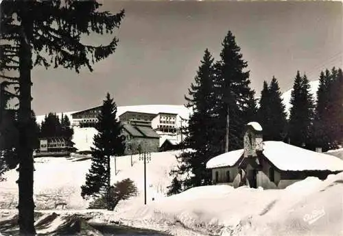 AK / Ansichtskarte  Chamrousse_38_Isere Vue générale et la chapelle en hiver