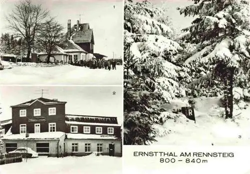 AK / Ansichtskarte  Ernstthal_Rennsteig Bahnhof FDGB Erholungsheim Rennsteigschloesschen Am Rennsteig