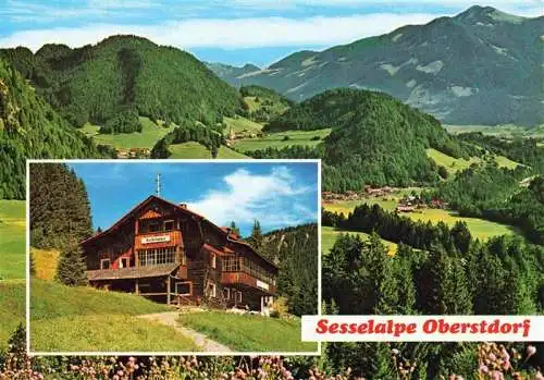 AK / Ansichtskarte  Tiefenbach_Oberstdorf Alpengasthof Sesselalpe Panorama