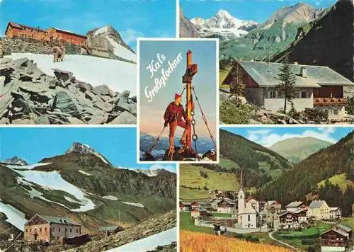 AK / Ansichtskarte  Kals-Lesach_Grossglockner_Tirol_AT Lucknerhaus Stuedlhuette Erzherzog Johann Huette Grossglockner Gipfelkreuz