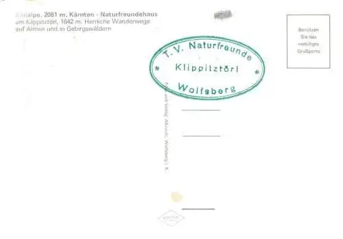 AK / Ansichtskarte  Klippitztoerl_Kaernten_AT Saualpe Naturfreundehaus Panorama