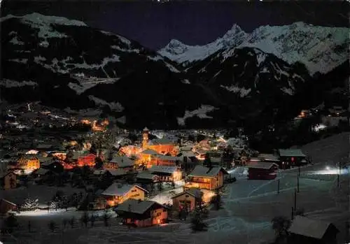 AK / Ansichtskarte  Schruns_Tschagguns_Vorarlberg_AT bei Nacht mit Golmer Joch und Zimba