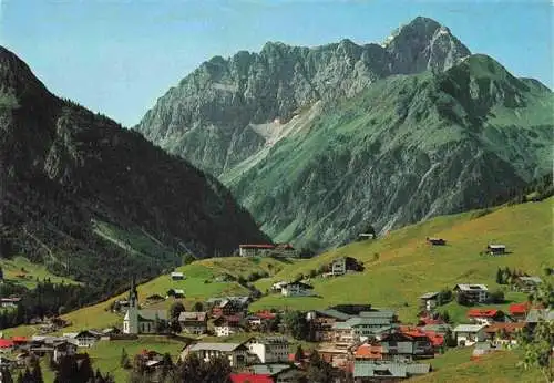 AK / Ansichtskarte  Hirschegg_Kleinwalsertal_Vorarlberg_AT Fliegeraufnahme mit Widderstein