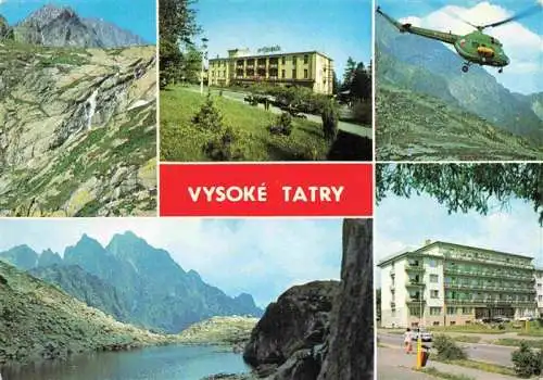 AK / Ansichtskarte  Vysoke_Tatry_Poprad_SK Panorama Stary Smokovec hotel Udernik Vrtulnik Velka Studena Dolina Stary Smokovec zotavovna ROH Budovatel