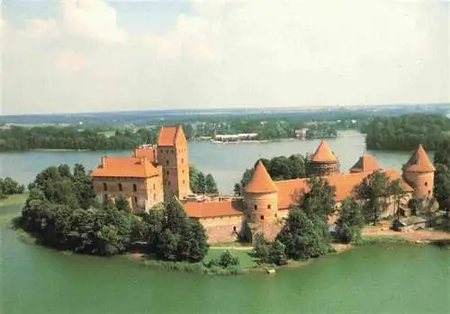 AK / Ansichtskarte  Trakai_Lithuania Trakai Insular Castle Fliegeraufnahme