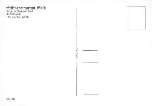 AK / Ansichtskarte  Melk_Donau_Niederoesterreich_AT Stiftsrestaurant