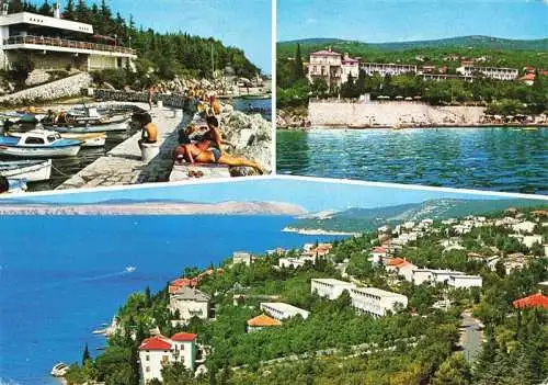 AK / Ansichtskarte  Dramalj_CRIKVENICA_Croatia Hotel Riviera Hafenpartie Fliegeraufnahme