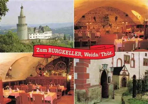 AK / Ansichtskarte  Weida__Thueringen Schloss Zum Burgkeller Speisegaststaette Gastraeume