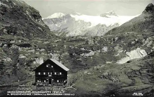 AK / Ansichtskarte  Johannishuette_2121m_Praegraten_Grossvenediger_Tirol_AT Venedigergruppe mit Grossvenediger und Rainerhorn