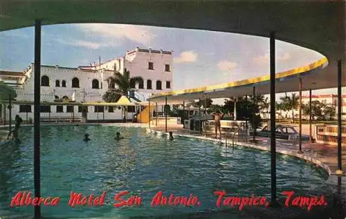 AK / Ansichtskarte  Tampico_Tamaulipas_Mexico Alberca del Motel San Antonio Courts en la Av Hidalgo