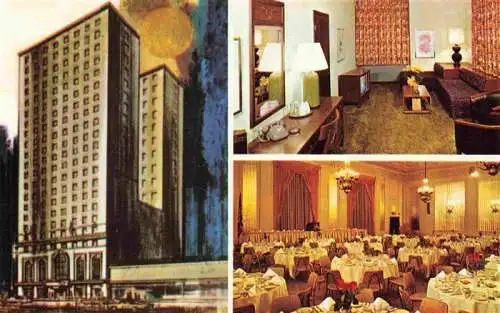 AK / Ansichtskarte  CHICAGO__Illinois_USA The Midland Hotel Zimmer Gastraum